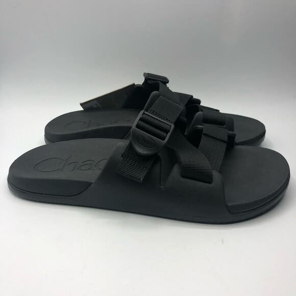 Chaco Chillos Slide Men's Comfort Sport Slide Sandals Black Size US 9 - Picture 3 of 8